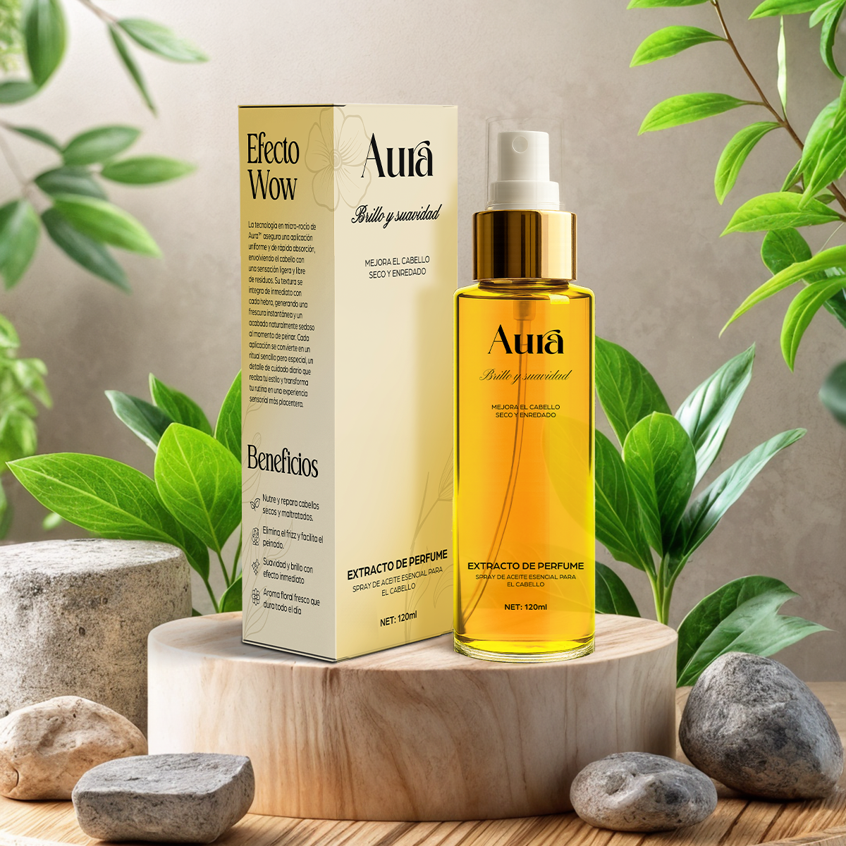 SPRAY ACEITE PARA CABELLO AURA